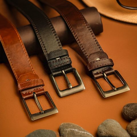 Everyday leather belt