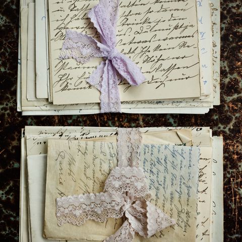 Handwritten-recipe or open-when letter kit