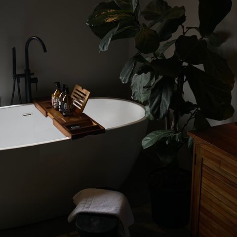 Bath caddy tray with book stand