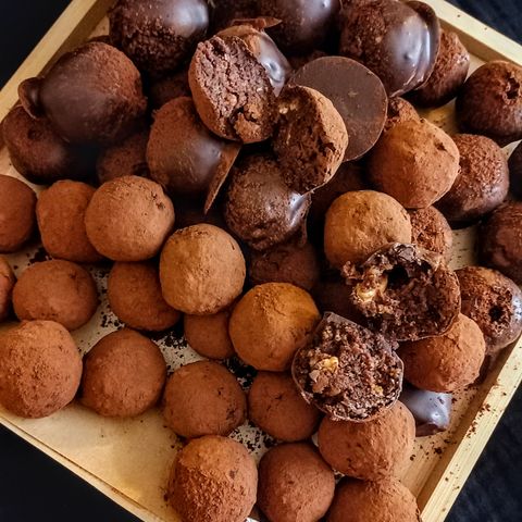 Gourmet chocolate truffle box