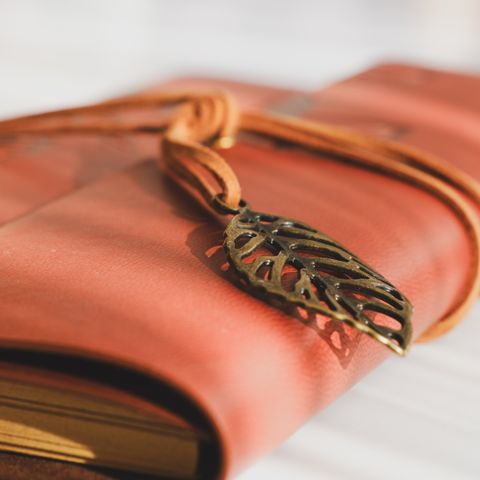 Personalized leather journal