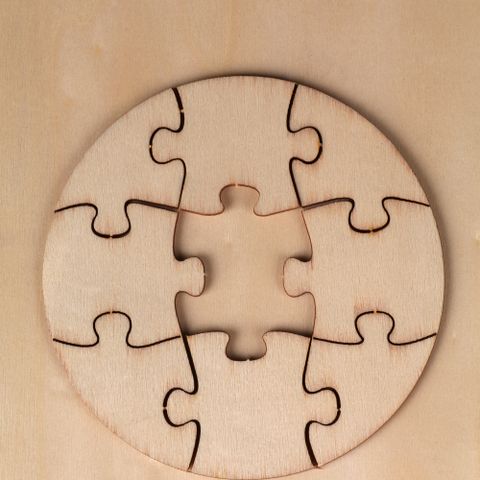 Heirloom wooden jigsaw puzzle