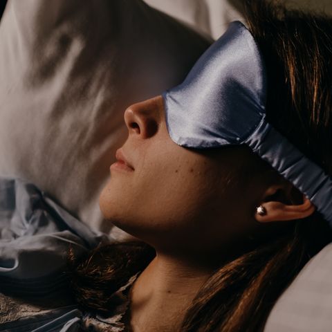 Contoured blackout sleep mask
