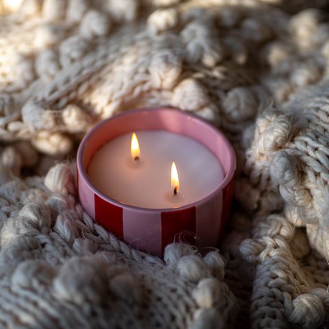 Oversized knit throw blanket
