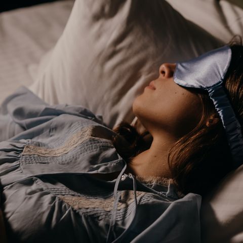 Contoured blackout sleep mask