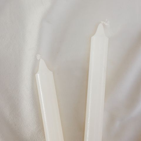 Unscented taper candle set
